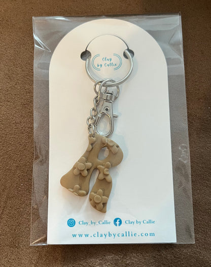 * Retro Letter Keychain