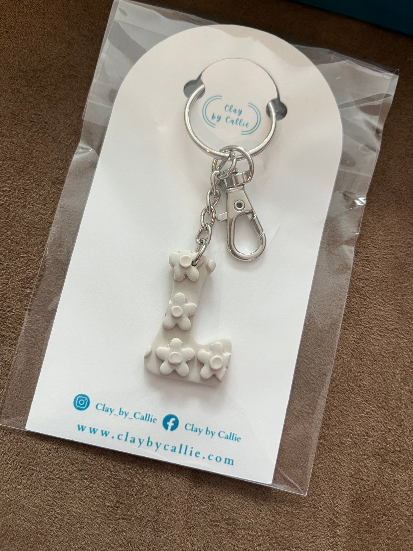 * Retro Letter Keychain