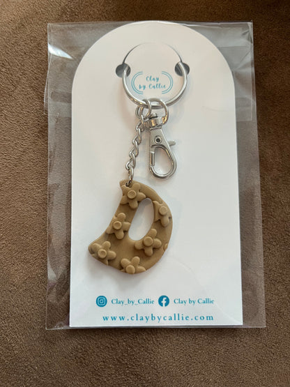 * Retro Letter Keychain