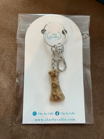 * Retro Letter Keychain