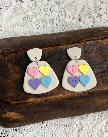 Candy heart dangles